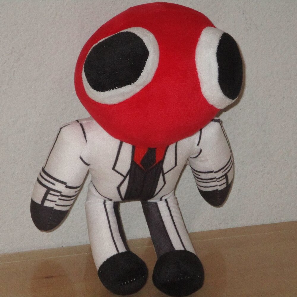 Rainbow Friends Plush toy The Scientist 10 Inches Red Ant Good Pre Owned
